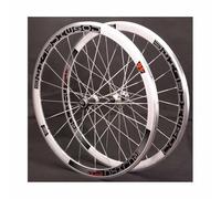 700C Fixed Gear Single Speed Wheelset 40mm Double Wall Rims V-brake, Track Bike Front Rear Wheel 9 * 100mm QR 9.5 * 120mm Bolt On, Double-sided Fixed Hub Threading