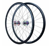 700C Fixed Gear Wheelset Bolt On Hub 9.5x100mm/9.5x120mm Solid Axle, Flip-Flop Threading (Freewheel & Fixed), Single Speed Racing Front Rear Wheels For Track Bike, 2 Sealed Bearing(Colorful)