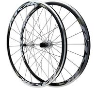 700C Racing Bike Wheels with V-Brakes/On The Rim Dual Wall Rims 30Mm for 8 9 10 11 12 Speed Hubs 100/130 Mm QR,Gold(Silver)