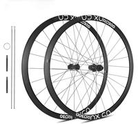 700C Racing Bike Wheelset Ultra-Lightweight Aluminum Alloy Rim 30 Mm Disc Brake Bicycle Wheels Center Lock Hub Thru-Axle 100 Mm/142 Mm,White(White)