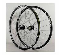 700c Road Bike Disc Brake Wheelset, Quick Release 9/10/11/12 Speed, Double-layer Rims, Lightweight, Durable 100/135mm Front & Rear Wheels For Enhanced Performance Black Silver 29"
