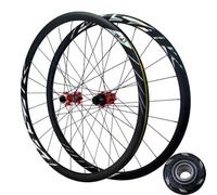 700C Road Bike Front And Rear Wheel, 24 Holes 4 Sealed Bearings Thru-Axle 12 * 100mm Aluminum Alloy Double Wall Rim 12 Speed 23-45C
