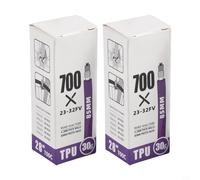 700C Road Bike Tube 35g, For tpu Material, Compatible with 23C 25C 26C 28C 30C, Great for Improved Acceleration and Control (85mm 2PCS)