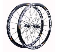 700c Road Bike Wheelset, 40mm Double Wall Aluminum Rims, 7-12 Speed Compatible, Quick Release 100/130mm, Lightweight Presta Valve, Ideal For Cycling Enthusiasts One Color 40mm