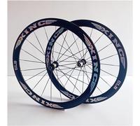 700C Road Bike Wheelset 50Mm Aluminum Alloy Double Wall Rim Brake V/C Quick Release 8/9/10/11Speed 20 Holes Front Rear Wheel
