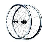 700c Road Bike Wheelset V/c Brake, Lightweight 100/130mm Qr, Compatible With 7-12 Speed Cassette, Durable Racing Wheels For Cyclists Gray-B