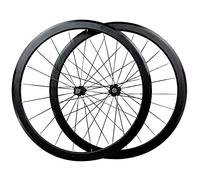 700C Road Wheel Set,Double-layer Aluminum Alloy Rim First Two Last 4 Bearings 40MM Flat Bar Bike Wheel 11 Speed C/V Brake