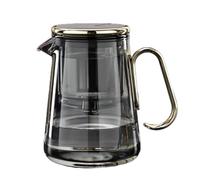 700ml Glass Teapot With Infuser, Water Separation Glass Teapot, Clear Teapot For Loose Tea Witch Craft Teapot, Glass Teapot With Removable Loose Tea Glass Infuser For Hot Cold Beverages(Gold)