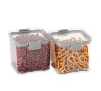 (700ML) LIVIVO 2x Containers Airtight Food Storage Kitchen Accessories Cereal Tub Lid Stackable