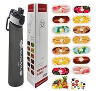 700ml sports water bottle with pods in 14 flavours, the tritan material is not afraid of high temperatures, and the natural fruit flavor extracted makes drinking water safe and tasty.0 Sugar 0 Calorie