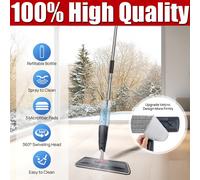 Spray Mop 2 in 1 With Microfibre Flat Mop, 40 x 12 x 128 cm