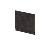 700mm Edge/Power Straight End Bath Panel & Plinth - Textured Matt Metallic Slate