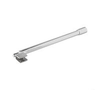 700mm to 1200mm Adjustable Telescopic Length Bar Support Bar Stainless Steel Chrome Round Shape for Wet Room Shower Screen Walk in Shower Enclosure, Fits Thickness 8-10mm Glass(2#（single head）)