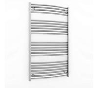 700mm Wide Chrome Heated Towel Rail Radiator Curved and Flat For Bathroom Designer UK (700mm x 1200mm (h) Curved)