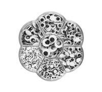 700Pcs 4mm-12mm Googly Eyes Self Adhesive Wiggle Eyes for Crafts Scrapbooking Decorations Doll Making Classroom Activities Party DIY Fun Craft Supplies Wiggly Eye Stickers Assorted Large G