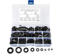 700PCS Black Nylon Flat Washers,Rubber Grommet Assortment Kit,Black Round Gasket Rings for Household,Electrical,Automotive,Marine,and Industrial Fixings 9 Sizes (M2/2.5/3/4/5/6/8/10/12)