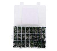 700Pcs Polyester Film Capacitors Kit, 24 Types, Green, 0.22NF - 470NF, 100V - High Stability, Wide Application, DIY Electronic Components with Storage Box