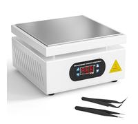 700W Electric Heating Plate Preheating Station, 0-400℃ Adjustable Soldering Hot Plate, 200X200MM Electronic Hot Plate Preheating Station for Main Board Component Mobile Screen Temperature