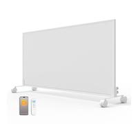 700w Infrared Heating Panel Built in Thermostat- WIFI with Roller, Far Infrared Panel Heater - Wall Mounted & Free Standing Eco-friendly Low Energy App Remote Control Heaters with Timer - 1220x618mm