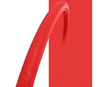 700x23C Solid Tubeless Bicycle Tire for Urban Riding, Compatible with Fixed Gear Wheels (Red)