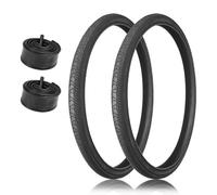 700x38c (38-622) Road Bike Tires with Inner Tubes, High Performance Puncture Proof Replacement for Urban Mountain Trike Bikes - 48mm Valve