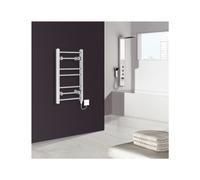 Warmehaus 100w Electric Heated Warming Towel Rail Bathroom Radiator Chrome 700x400mm