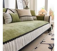 70110 * 70240CM Patchworks Chenille Sofa covers with Edge 14Seater NonSlip Corner Couch Cover Washable Furniture Protector for Pets