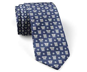 702 Greek Roman Ancient Columns Men'S Neck Tie Casual Novelty Tie Soft Business Tie Holiday Tie For Celebration Prom Business