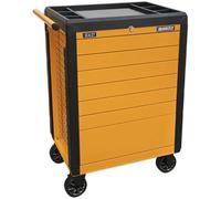 702 x 477 x 993mm 7 Drawer Hi-Vis ORANGE Portable Tool Chest Mobile Storage Box