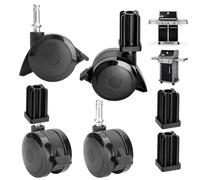 70360 Locking Caster with Insert for Weber Genesis 300 Grill Parts Genesis S-330/E-310/E-320/S-310/S-320 & Summit E-420/E-450 Grill Wheels (2007-2011) for Weber Spirit E-210/E-310 Casters, 4-Pack