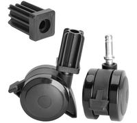 70360 Locking Caster with Insert for Weber Spirit Grill Parts 2009-2012 | 2 Pack for Weber Grill Replacement Wheels for Summit Grills Part 2007-2011, for Weber Genesis Grill Parts 2007-2011