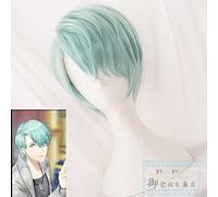 707 Cosplay Mystic Messenger Cosplay Wigs Jumin Unknown Jaehee Yoosung Zew Short Red Blond Green Heat Resistant Synthetic Hair V