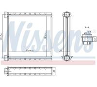 707278 Interior Heating Heat Exchanger Front Fits Audi Q3 Sportback By Nissens
