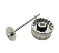 7075 Alloy Press Block BB Tool for T47 Removal | 2-in-1 design, fits for dub and T47, stainless steel body, silver finish, easy install removal