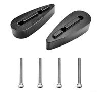 7075 Aluminum Alloy For TT Handlebar Spacers for Aero For Bars, For Bike Stem Risers to Increase 5/10/20/40mm Height, Cycling Extension Shims with Bolts, Black, Sold as Pair(10mm)