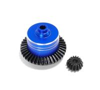 7075 Aluminum Differential Case + 45# Hardened Steel Differential Spur Gear and Bevel Gear for 1/10 Tamiya XV02 TT02 TT02B RC Car Replace # 54875 Upgraded Parts (Blue)