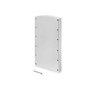 Emuca 7085025 Lateral assembly supplement for Emuca's pull down hanging wardrobe rail, metallic grey, Set of 2 pcs
