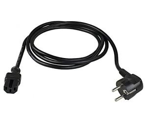 70873 cable 3G1mm² rubber 2m with grounding black 10A 230V IP20 AS SCHWABE