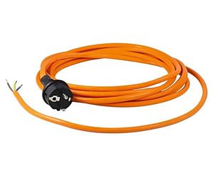70918 cable 3G1mm² CEE 7/7 (E/F) plug, cables PUR 3 meters orange AS SCHWABE