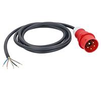 70970 cable 5G6mm² IEC 60309 3P + N + PE plug, cables rubber 5m AS SCHWABE