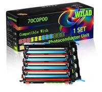 70C0P00 Compatible for Lexmark Photoconductor Unit with Chip CS310DN CS410DN CS410N CS510DTE CS310N CS410DTN Printers (1 Set)