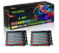 70C0P00 Compatible for Lexmark Photoconductor Unit with Chip CS517de CS317dn CS410DTNW CS510DE XC2132 Printers (2 Set)