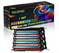 70C0P00 Compatible for Lexmark Photoconductor Unit with Chip CS517de CS317dn CS410DTNW CS510DE XC2132 Printers (1 Set)