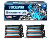 70C0P00 Photoconductor Unit Compatible for Lexmark CS310DN CS410DN CS410N CS510DTE CS310N CS410DTN CS410NW Printers, With Chip Large Capacity 40000 Pages (2 Set)