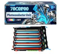70C0P00 Photoconductor Unit Compatible for Lexmark CX310DNW CX410DE CX410E CX510DEW CX517de CX310N CX310DN CX317dn Printers, With Chip Large Capacity 40000 Pages (1 Set)