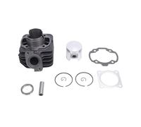 70cc Big Bore Cylinder Kit with Cylinder Head & Piston Assembly for Vertical Air Cooled Engines - Boost Power & Torque, Complete Metal Set for Trekker, Elyseo 50cc Bikes
