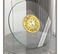 Φ70cm-100cm Lazy Susan Table Turntable Explosion-proof Tempered Glass Turntable Round Table Turntable Food Tray Home Kitchen Restaurant Turntable (Size : 80cm)