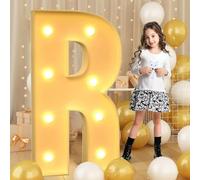 70cm-2.3ft Giant LED Light Up Letter R, Mosaic Marquee Light Up Sign, LED Letters Lamps for Valentine's Day Birthday Christmas New Year