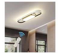 70CM/40W Lights Dimmable Flush Mount LED Ceiling Lamp with Remote Control Acrylic Linear 2.3ft (3000A6500K),for Living Room