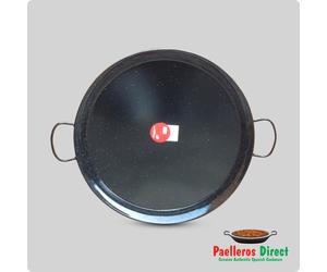 70cm Authentic Spanish Enamelled Steel Paella Pan